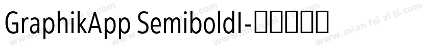 GraphikApp SemiboldI字体转换